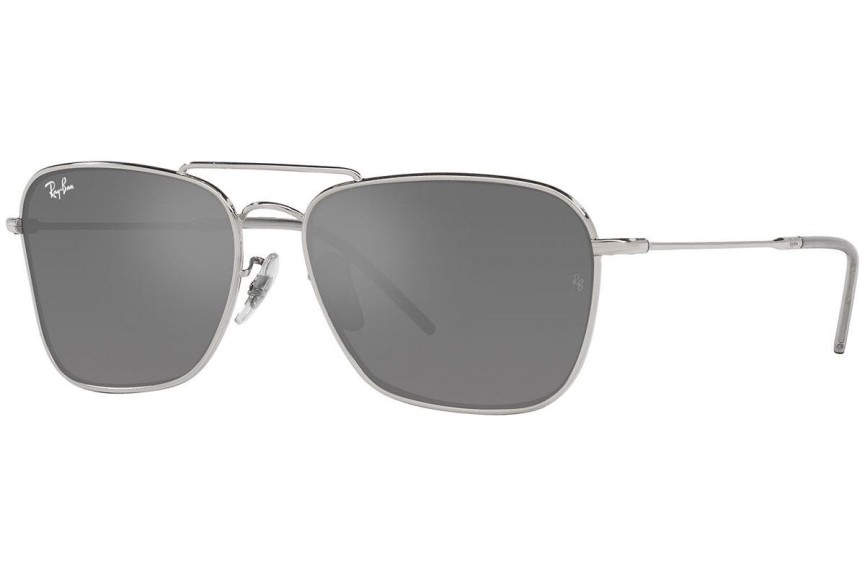 Solglasögon Ray-Ban Caravan Reverse RBR0102S 003/GS Rektangulära Silver