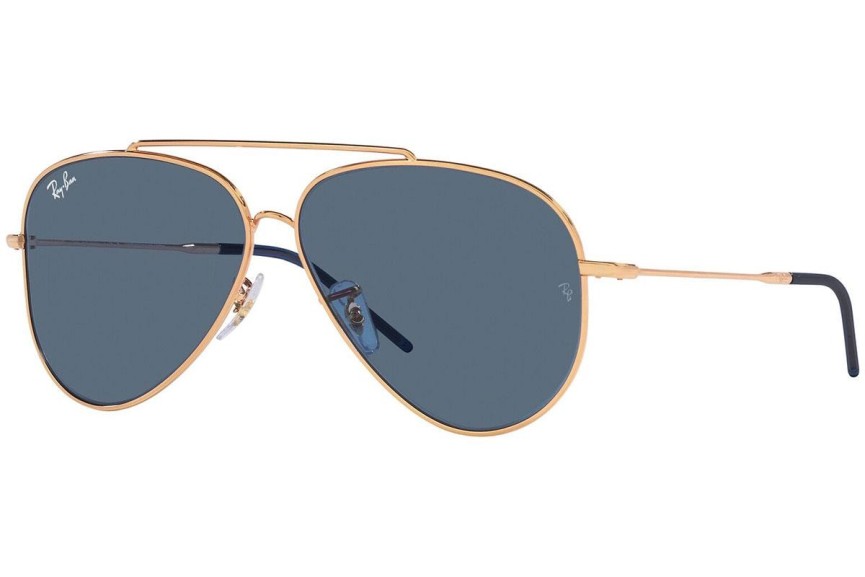 Solglasögon Ray-Ban Aviator Reverse RBR0101S 92023A Pilot Guld