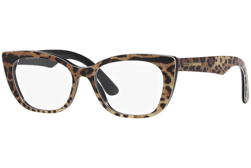 Glasögon Dolce & Gabbana DX3357 3163 Cat Eye Havana