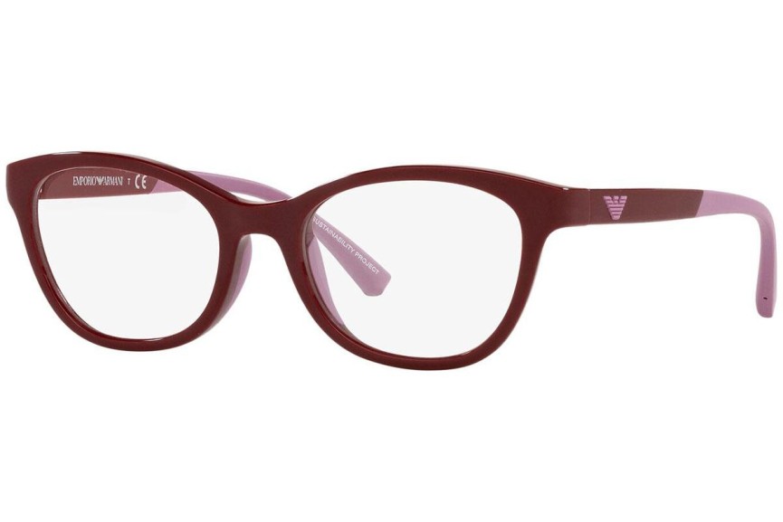 Glasögon Emporio Armani EA3204 5077 Cat Eye Röd