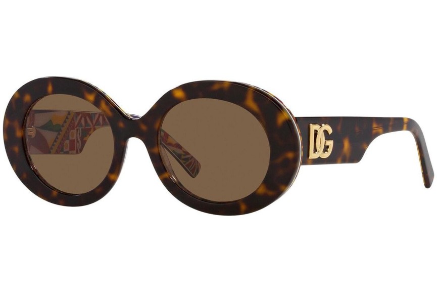 Solglasögon Dolce & Gabbana DG4448 321773 Oval Havana