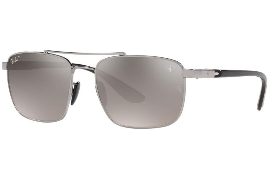 Solglasögon Ray-Ban RB3715M F0845J Polarized Pilot Silver