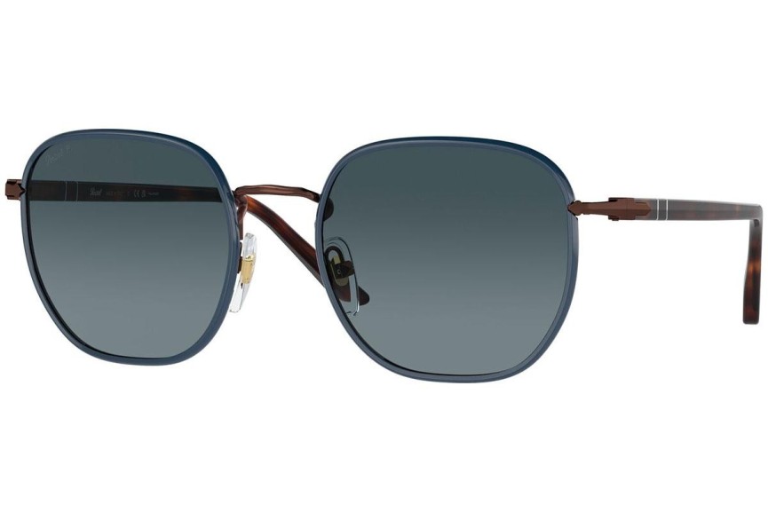 Solglasögon Persol PO1015SJ 1127S3 Polarized Runda Blå