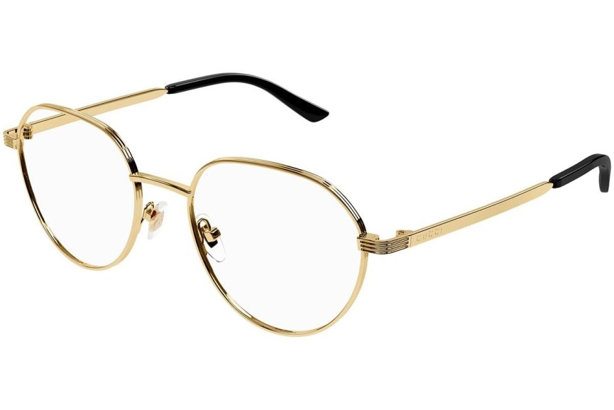 Glasögon Gucci GG1458O 001 Runda Guld