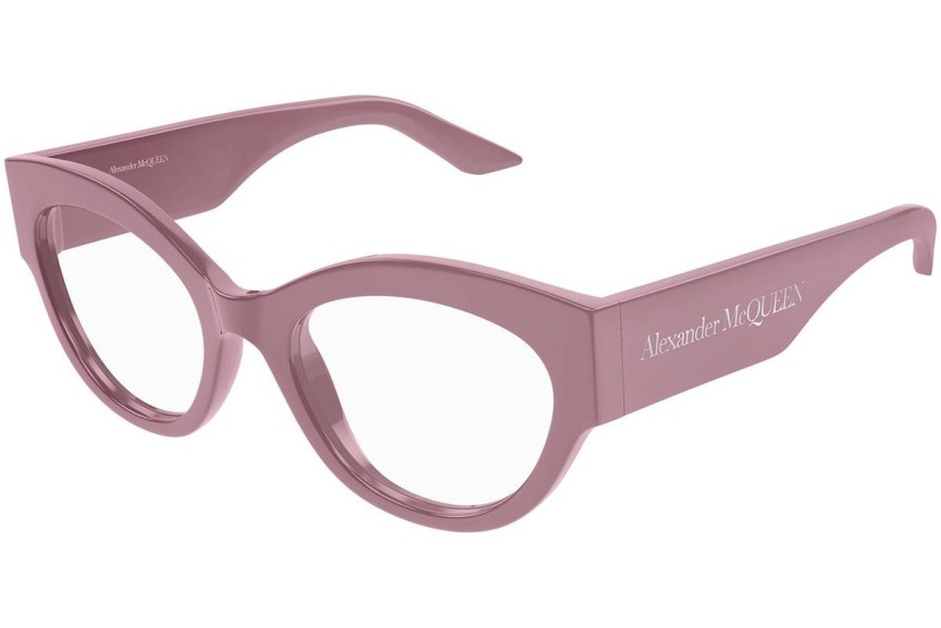 Glasögon Alexander McQueen AM0435O 003 Cat Eye Rosa