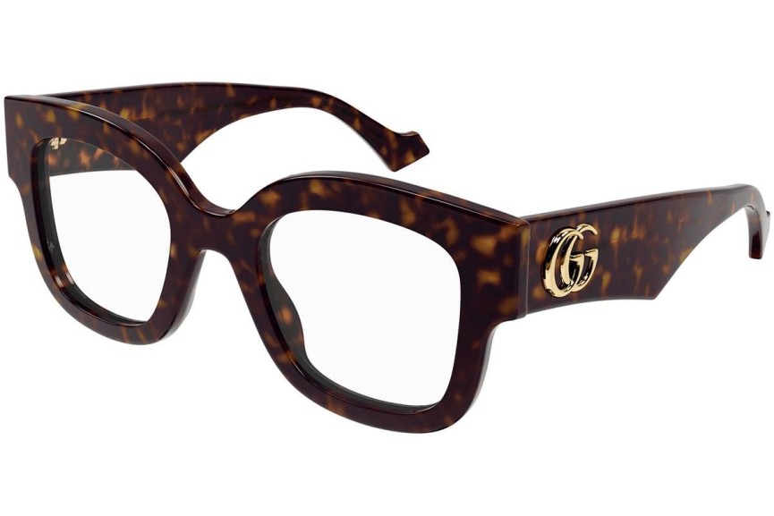 Glasögon Gucci GG1423O 002 Fyrkantig Havana