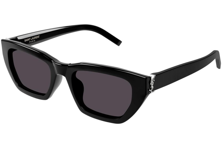 Solglasögon Saint Laurent SLM127/F 001 Cat Eye Svart