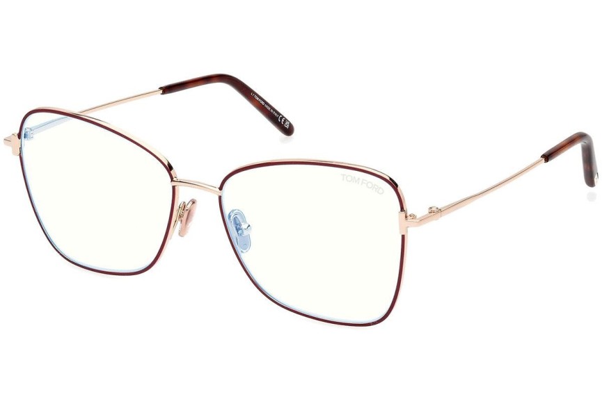 Glasögon Tom Ford FT5906-B 069 Cat Eye Röd