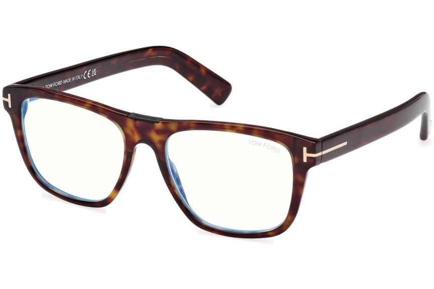 Glasögon Tom Ford FT5902-B 052 Fyrkantig Havana