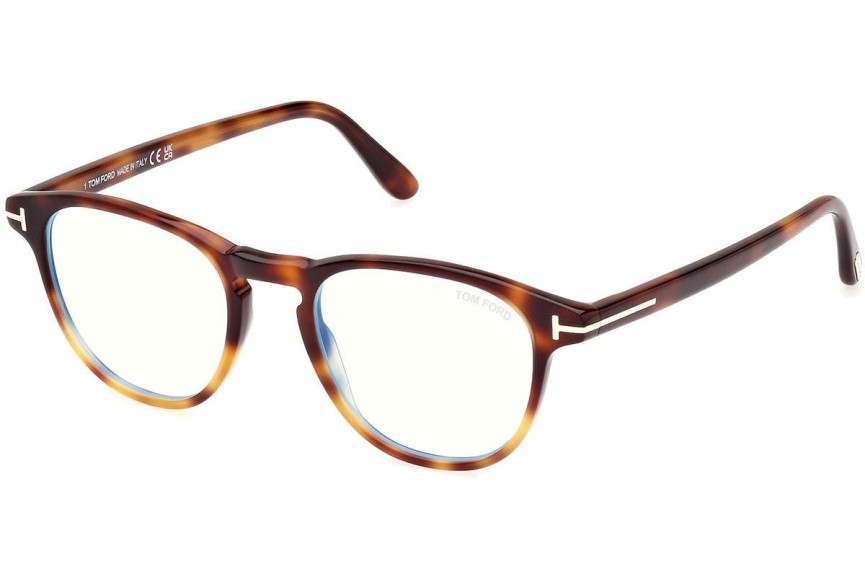 Glasögon Tom Ford FT5899-B 056 Fyrkantig Havana