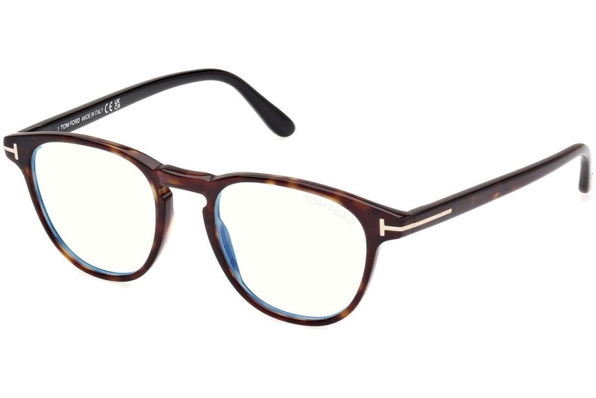 Glasögon Tom Ford FT5899-B 052 Fyrkantig Havana