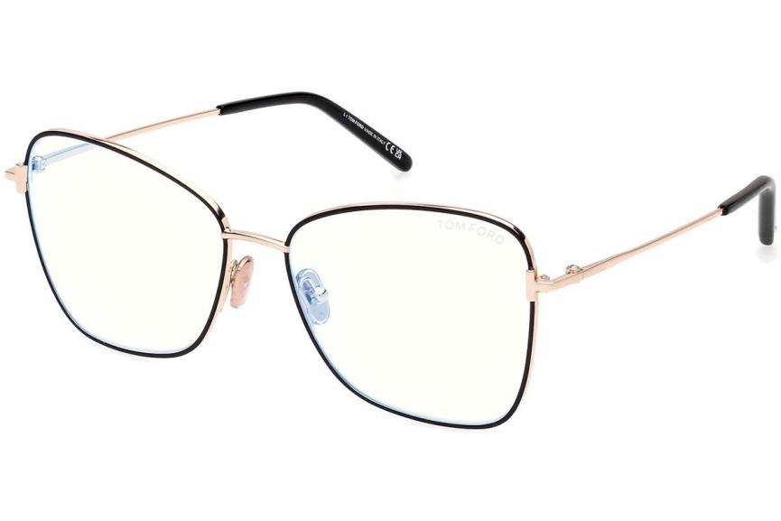 Glasögon Tom Ford FT5906-B 001 Cat Eye Svart