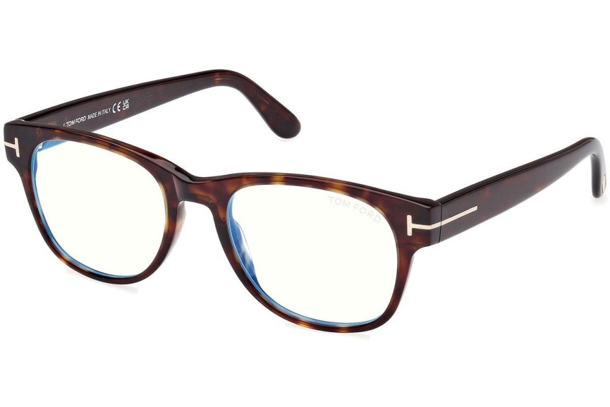 Glasögon Tom Ford FT5898-B 052 Fyrkantig Havana