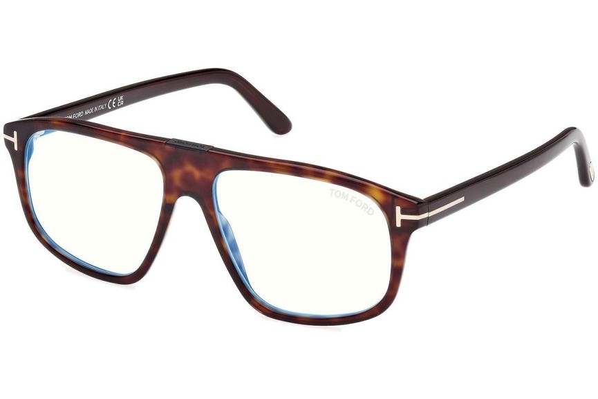 Glasögon Tom Ford FT5901-B 052 Fyrkantig Havana