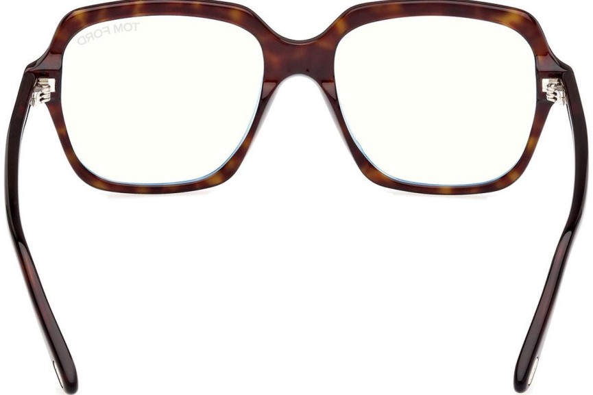 Glasögon Tom Ford FT5908-B 052 Fyrkantig Havana