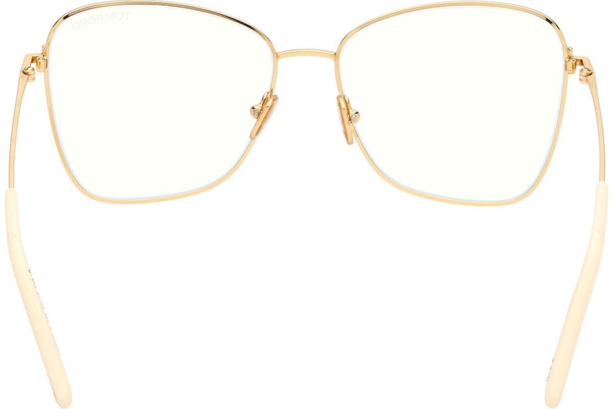 Glasögon Tom Ford FT5906-B 025 Cat Eye Beige