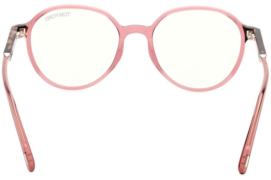 Glasögon Tom Ford FT5910-B 072 Runda Rosa