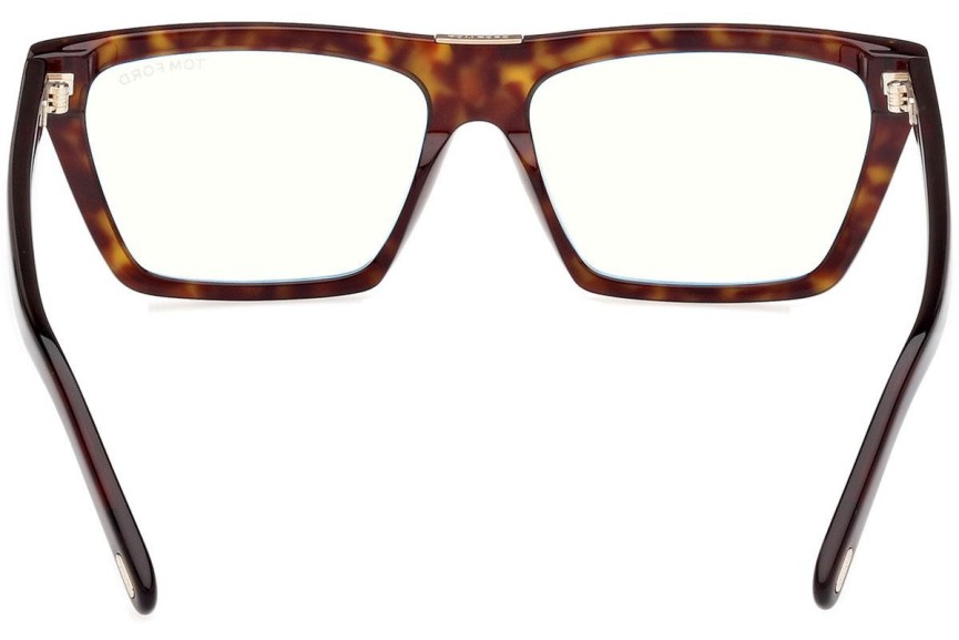 Glasögon Tom Ford FT5912-B 052 Fyrkantig Havana