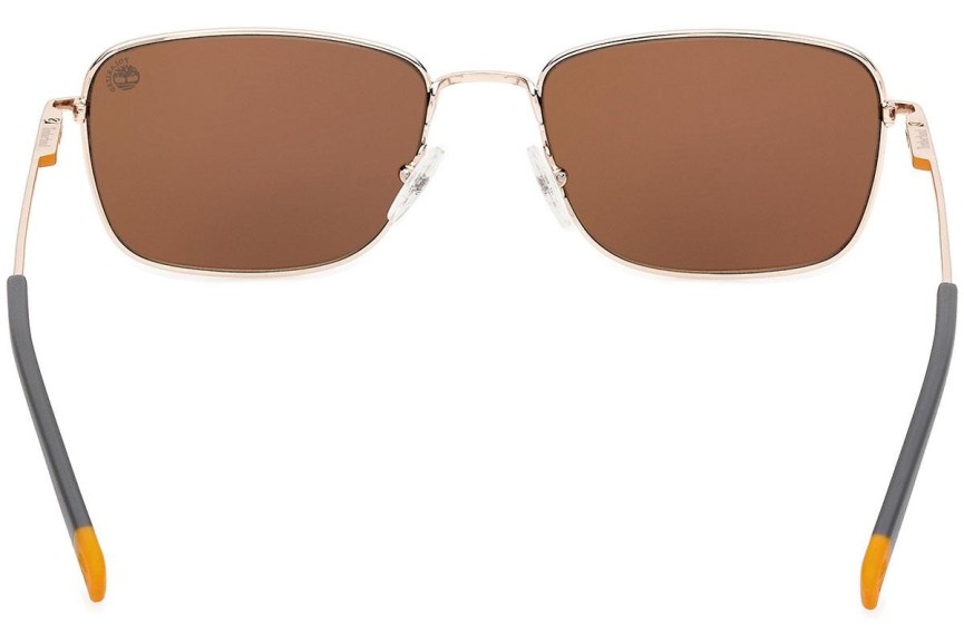 Solglasögon Timberland TB9338 32H Polarized Rektangulära Guld