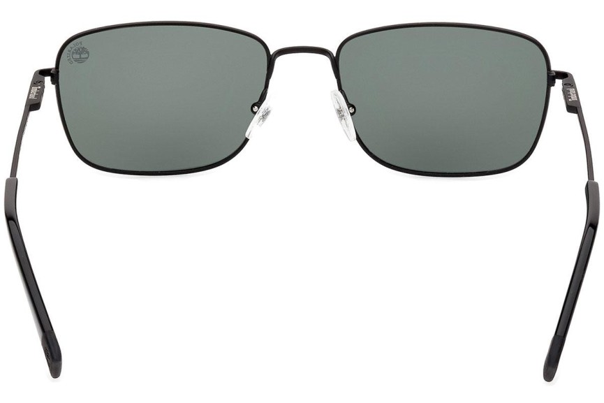 Solglasögon Timberland TB9338 02R Polarized Rektangulära Svart