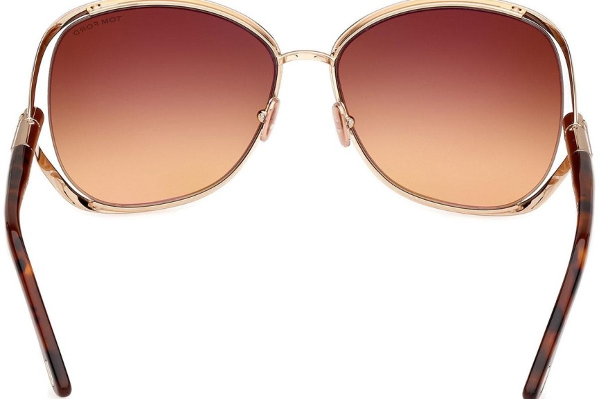 Solglasögon Tom Ford Marta FT1091 28F Runda Guld