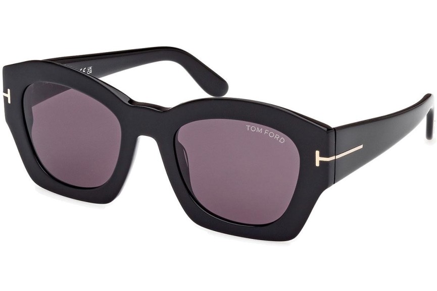 Solglasögon Tom Ford Guilliana FT1083 01A Fyrkantig Svart