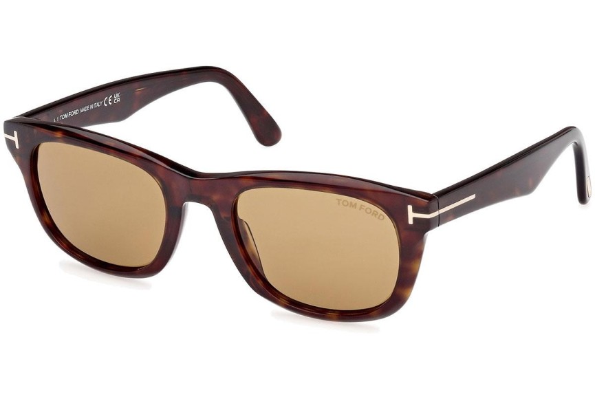 Solglasögon Tom Ford Kendel FT1076 52E Fyrkantig Havana