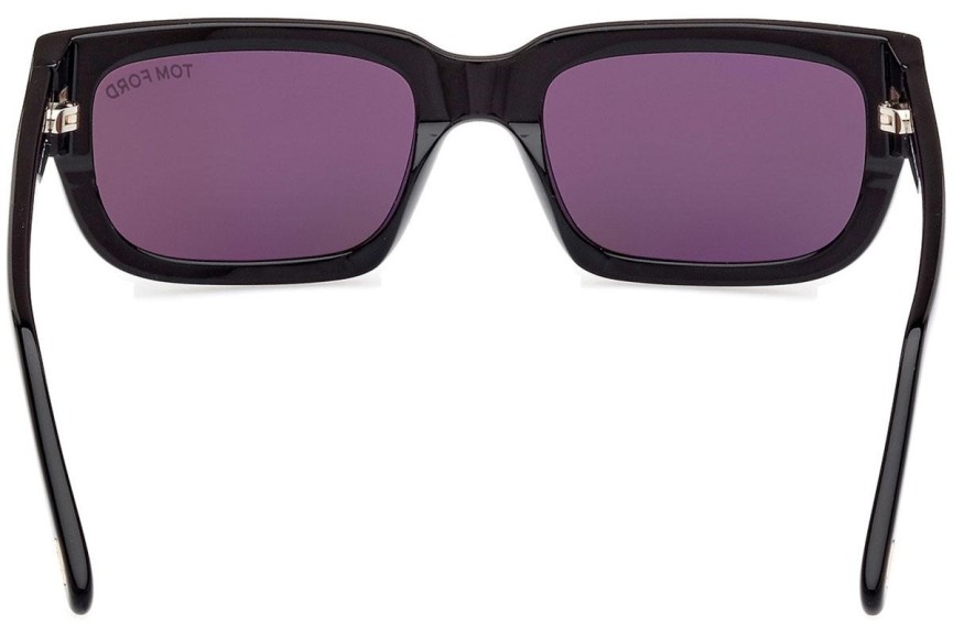 Solglasögon Tom Ford Ezra FT1075 01A Rektangulära Svart