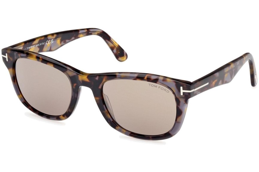 Solglasögon Tom Ford Kendel FT1076 55L Fyrkantig Havana