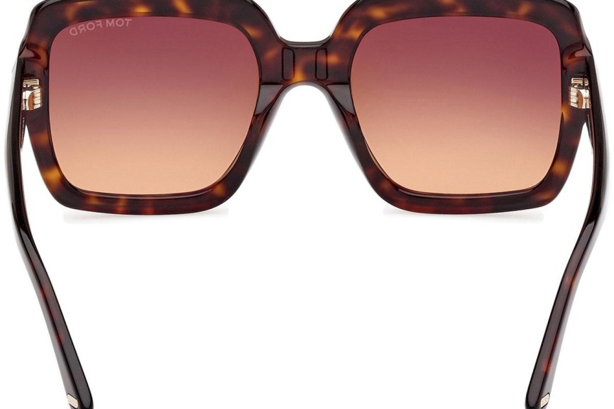 Solglasögon Tom Ford Kaya FT1082 52F Fyrkantig Havana