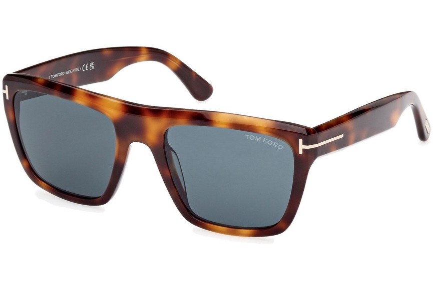 Solglasögon Tom Ford Alberto FT1077 53V Fyrkantig Havana