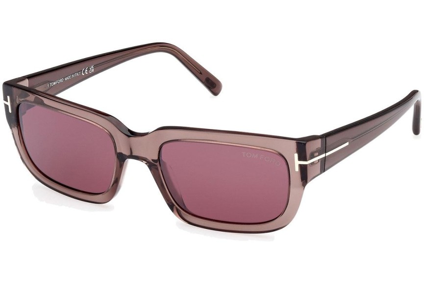 Solglasögon Tom Ford Ezra FT1075 45U Rektangulära Brun