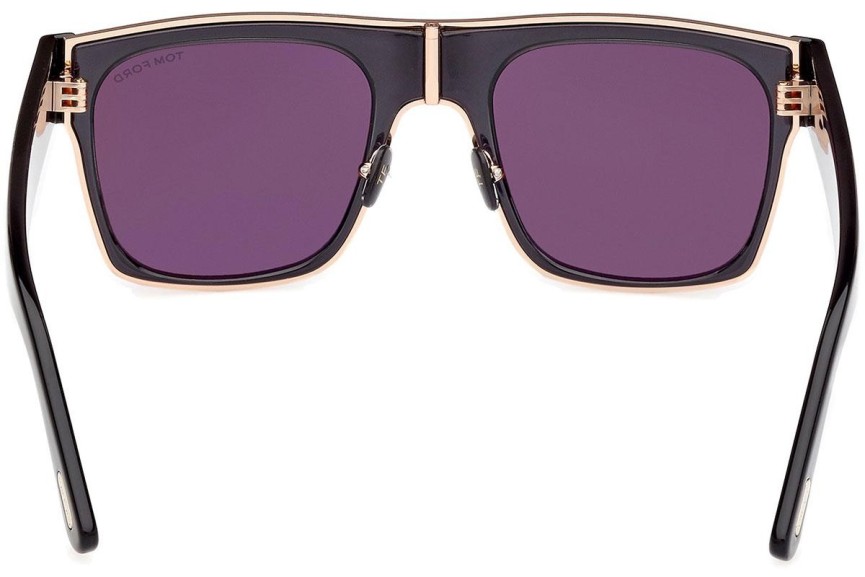 Solglasögon Tom Ford Edwin FT1073 01A Fyrkantig Svart