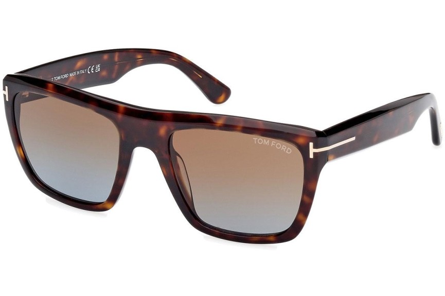 Solglasögon Tom Ford Alberto FT1077 52F Fyrkantig Havana