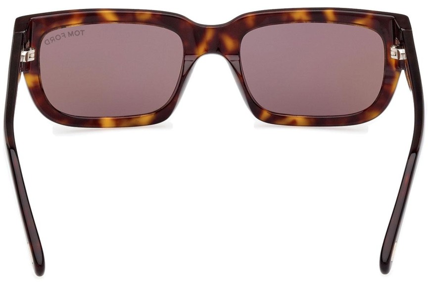 Solglasögon Tom Ford Ezra FT1075 52L Rektangulära Havana