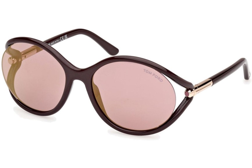 Solglasögon Tom Ford Melody FT1090 48Z Runda Brun