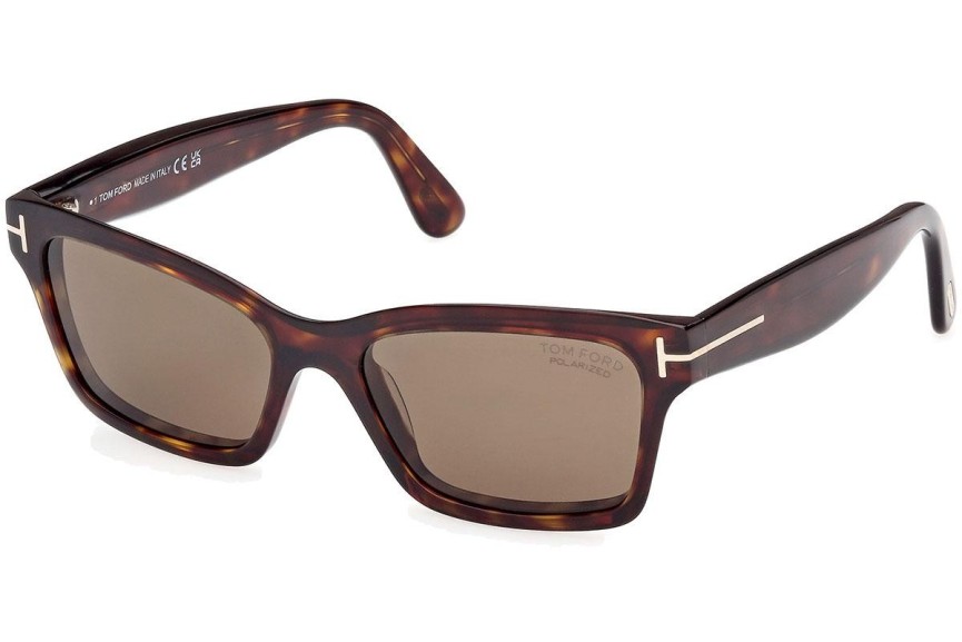 Solglasögon Tom Ford Mikel FT1085 52H Polarized Fyrkantig Havana