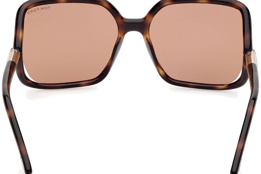 Solglasögon Tom Ford Solange-02 FT1089 52E Fyrkantig Havana