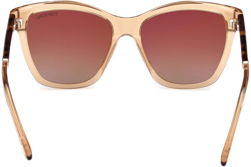 Solglasögon Tom Ford Lucia FT1087 45F Fyrkantig Brun