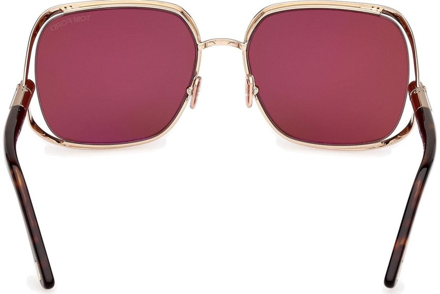 Solglasögon Tom Ford Goldie FT1092 28U Fyrkantig Guld