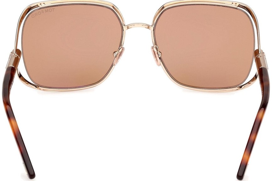 Solglasögon Tom Ford Goldie FT1092 28E Fyrkantig Guld