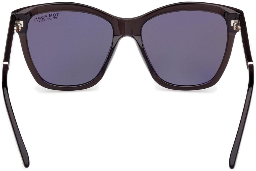 Solglasögon Tom Ford Lucia FT1087 05D Polarized Fyrkantig Svart