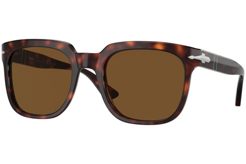 Solglasögon Persol PO3323S 24/57 Polarized Fyrkantig Havana