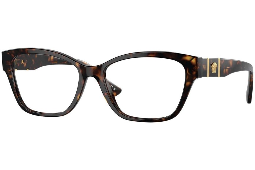 Glasögon Versace VE3344 108 Cat Eye Havana