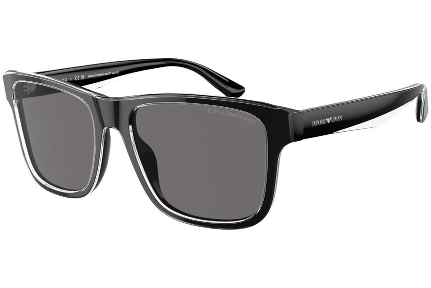 Solglasögon Emporio Armani EA4208 605187 Polarized Rektangulära Svart