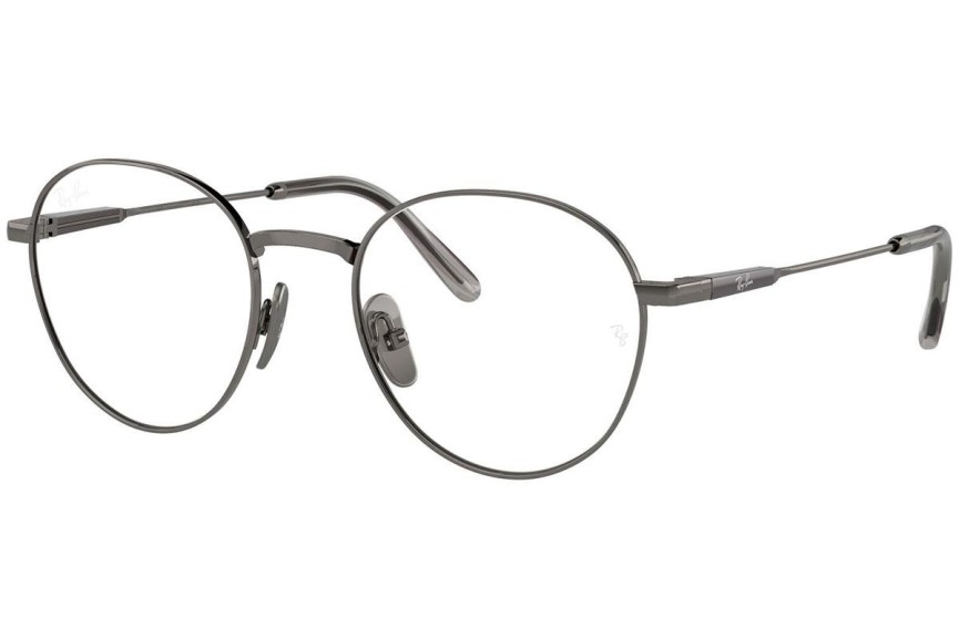 Glasögon Ray-Ban David Titanium RX8782 1000 Runda Grå