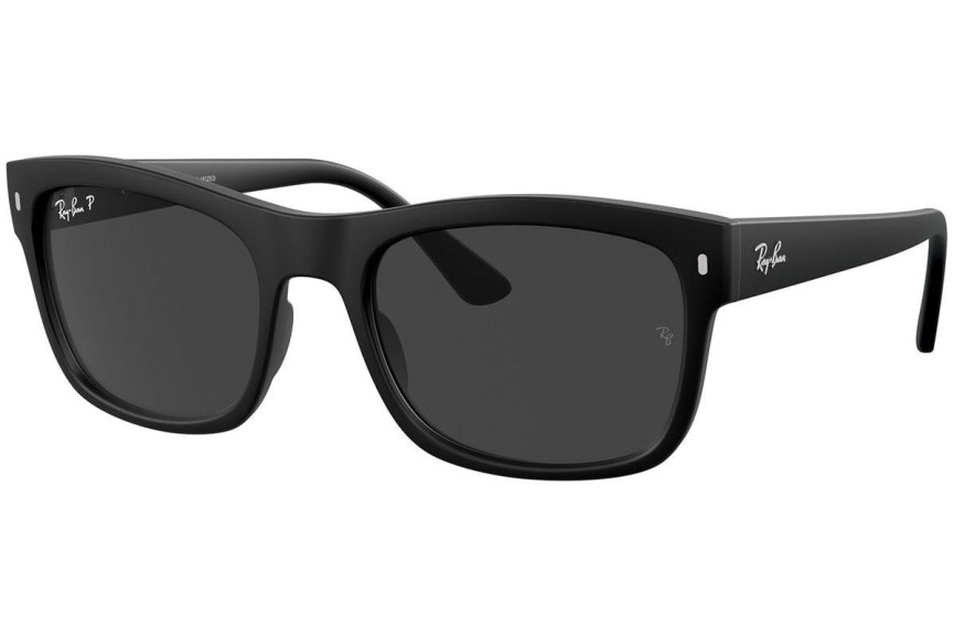 Solglasögon Ray-Ban RB4428 601S48 Polarized Fyrkantig Svart