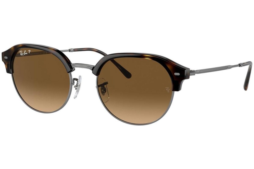 Solglasögon Ray-Ban RB4429 710/M2 Polarized Oval Havana