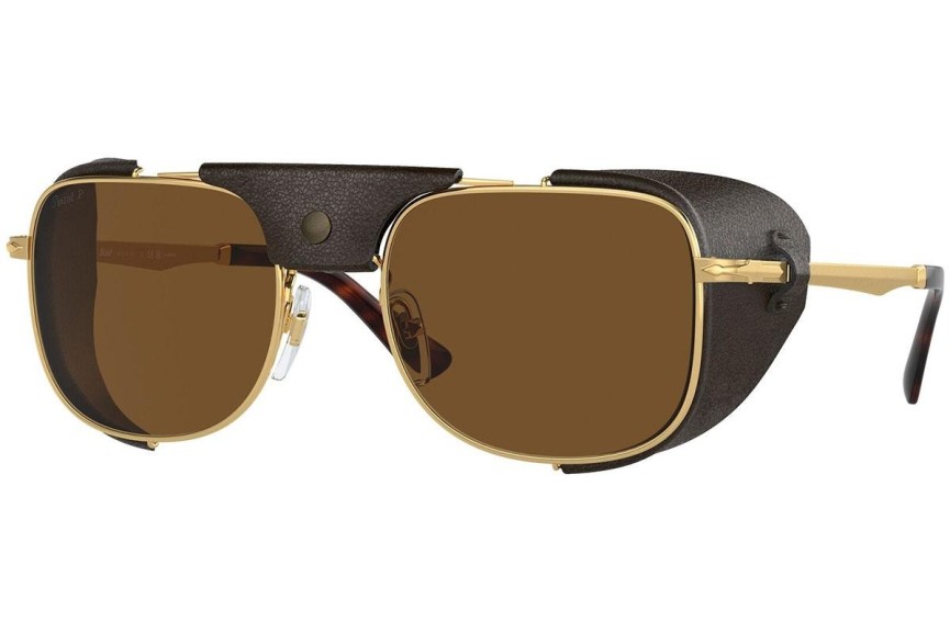 Solglasögon Persol PO1013SZ 114057 Polarized Rektangulära Guld