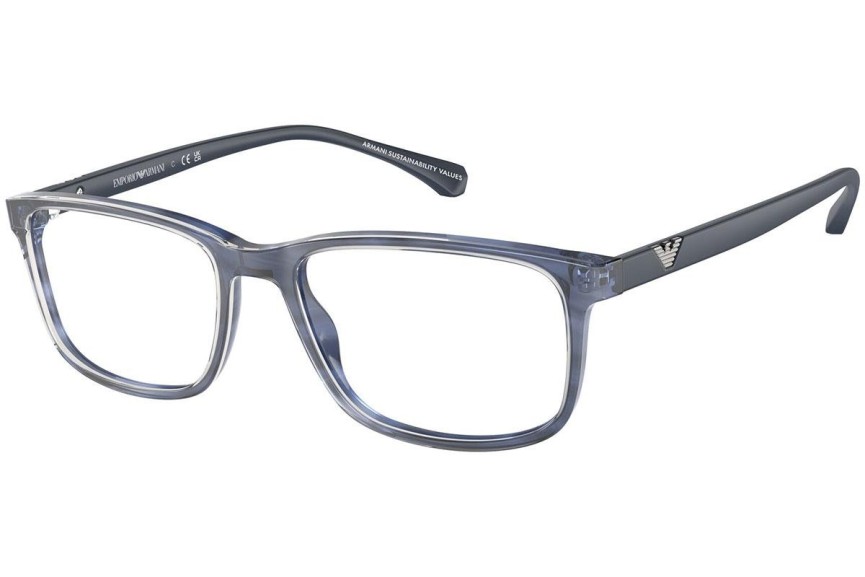 Glasögon Emporio Armani EA3098 6054 Fyrkantig Blå